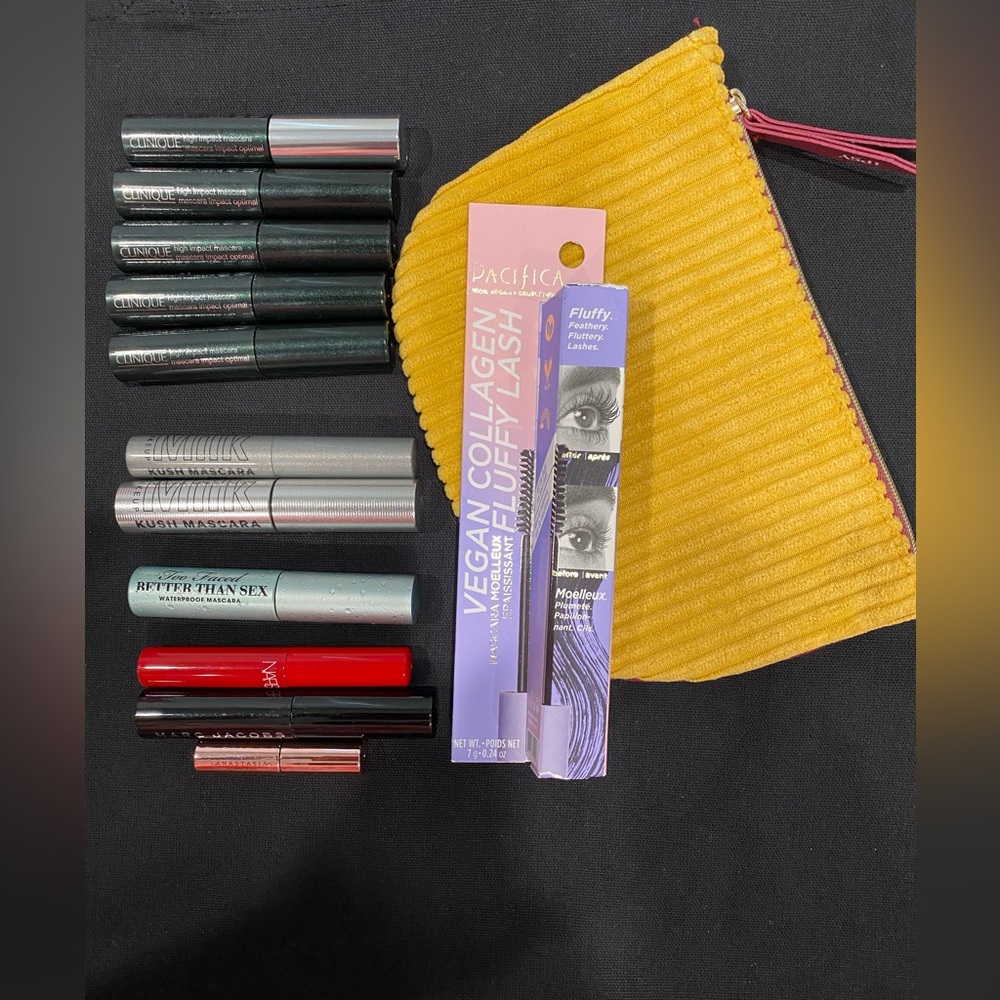 NEW NEVER used,designer mascaras,2 faced,Nars,Anastasia,Milk,Clinique and more